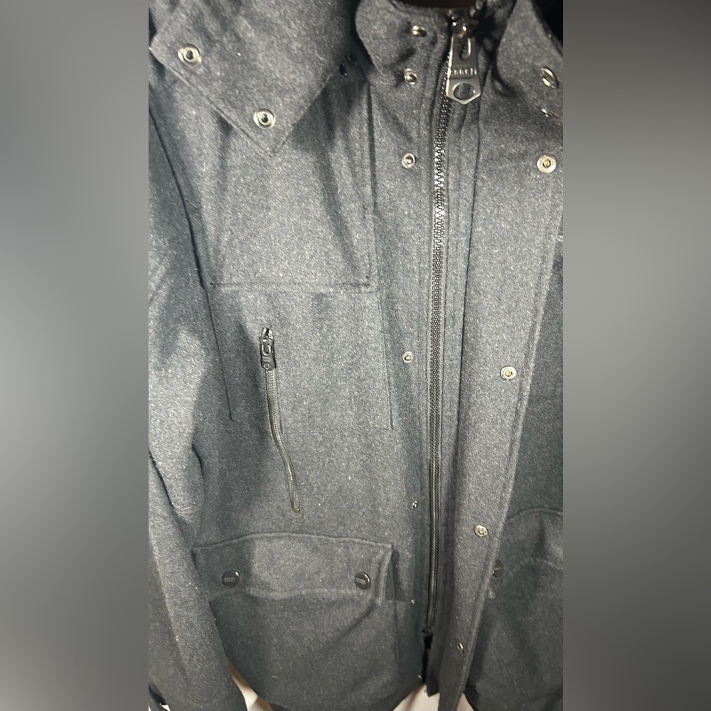 COOGI Dark Gray Military Field Coat- Wool Blend Size 2X - Picture 6 of 14